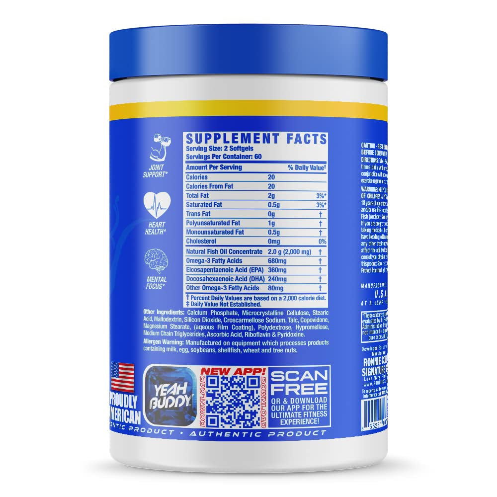 Ronnie Coleman - Oméga 3, 120 capsules