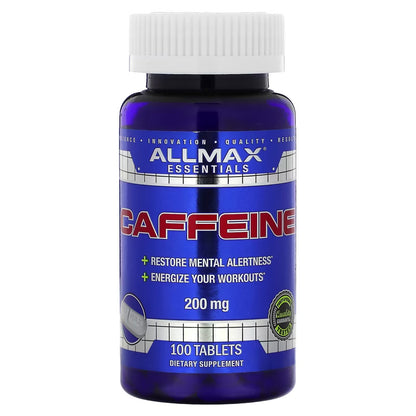 Allmax - Caféine, 200 mg, 100 comprimés