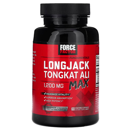 Force Factor, Tongkat ali “Max”, 1200 mg, 60 capsules